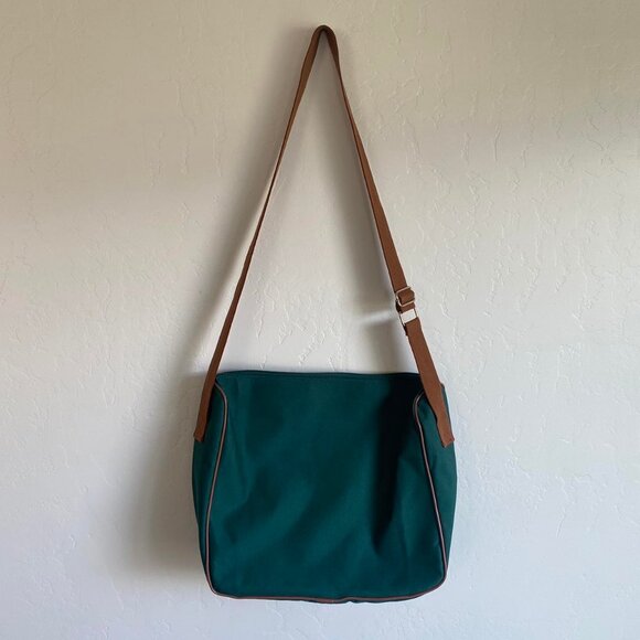 Vintage Polo Ralph Lauren Green Canvas Messenger Bag - Picture 6 of 6
